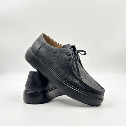 Derby Cuir Grainé Plateforme